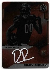 2019 Elements Red #196 Riley Ridley On Card Silver Ink Rookie Autograph #19/25