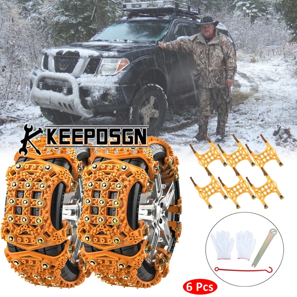 Para Nissan Frontier Pickup Rueda Coche Nieve Neumático Cadena Antideslizante Emergencia Barro Lluvia Foto 1 de 4