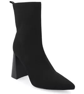 Journee Collection Womens Noralinn Block Heel Ankle Boots 9.5W Black - Picture 1 of 5