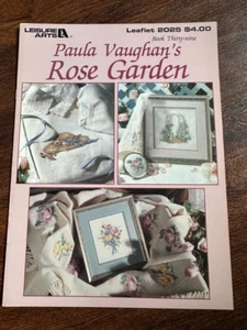Paula Vaughan "Rosengarten" Buch 39 Kreuzstichkarte #2025 Leisure Arts 1991 - Bild 1 von 6
