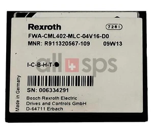 BOSCH REXROTH MEMORY CARD R911320567 - FWA-CML402-MLC-04V16-D0 (USED) - Bild 1 von 2