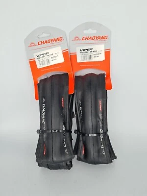 2 Stk. Chaoyang Viper Rennrad Single Speed Reifen 28-622 Faltreifen Shark Skin