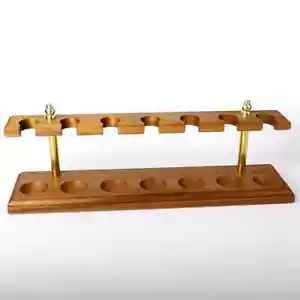 Wooden Tobacco Pipes Stand Rack Display for 7 Tobacco Smoking Pipe Collection - Picture 1 of 8