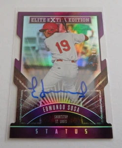 2015 Panini Elite Extra Edition Status Edmundo Sosa Auto Autograph /75 1st RC - Picture 1 of 3