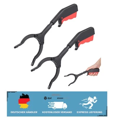 Pack of 2 Rubbish Grabbers – 30cm Children's & Seniors Grabber Tongs for Recy... - Bild 1 von 2
