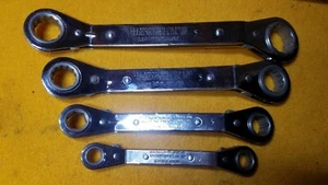 CRAFTSMAN 4 PC SAE ANGLED RATCHETING WRENCH SET 3/8 - 7/8 USA - Imagen 1 de 6