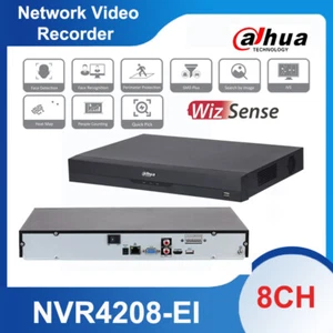 Dahua NVR4208-EI WizSense NVR 8-Channel Network Video Recorder for IP Cameras - Imagen 1 de 5