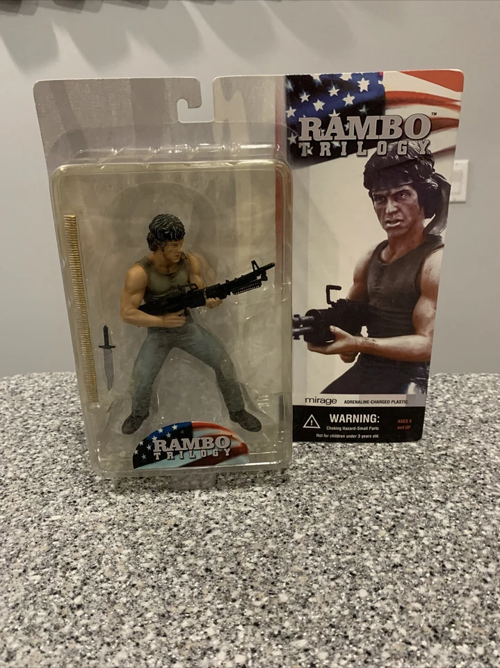 Mirage Rambo Figure With Gun Bullets and Knife