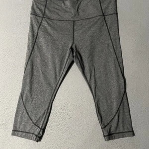 Athleta Leggings Women’s Heather Gray Size XL Cropped Athletic Workout - Picture 1 of 8