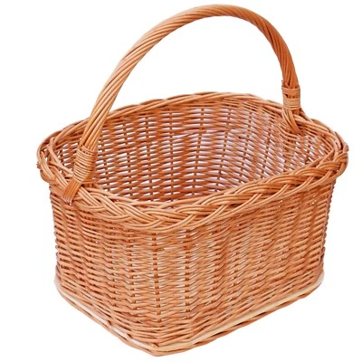 NEU! Einkaufskorb Weidenkorb Groß Autokorb Korb Korbwaren Weide Präsent KZ61Q - Bild 1 von 3