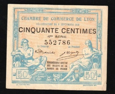 FRANCE 50 Centimes Marseille 1915 Regionalism and Miscellaneous - Image 1 of 2
