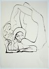 Sven Berlin (1911?1999) Ink Drawing, Possibly Sven And Julia.