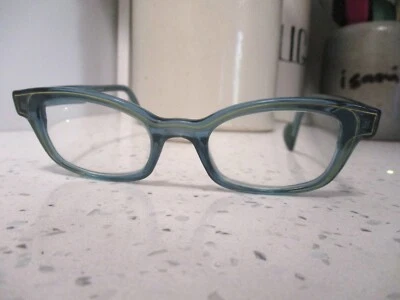 Anne et Valentin Patty 0929 blue cat eye sunglasses eyeglasses frames 41 16 145 - Image 1 of 4