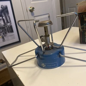 Vintage Bleuet S 200 Camp Butane Stove-Camping Gaz International Original Box - Picture 1 of 13