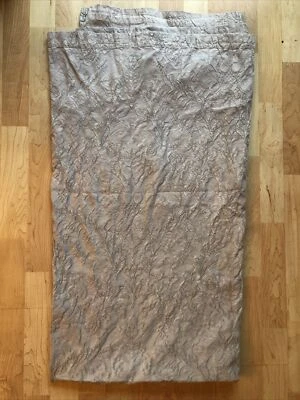 Gray 3D Floral Embossed Textured Mattelasse 100% Cotton Fabric Shower Curtain 72 - Image 1 of 4