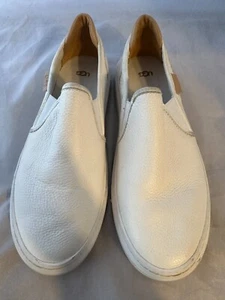 Baskets à enfiler femme UGG Alameda, cuir blanc vif, femme taille 9,5 - Photo 1 sur 5