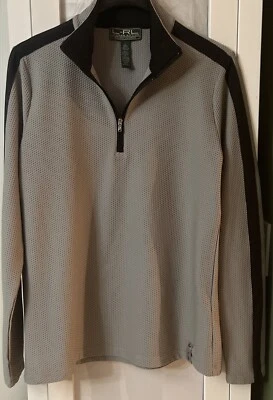 Camisa deportiva pulóver Lauren Active Ralph Lauren para mujer talla L gris 1/4 cremallera Foto 1 de 4
