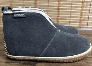 Minnetonka Zapatilla Botas Mujer Talla 6 Tucson Zapatilla Gris Carbón 40114 - Imagen 1 de 10