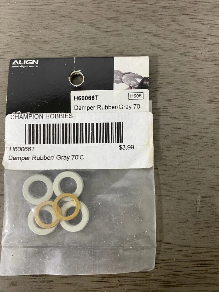 Align T-rex 600 H60066T Damper Rubber 70'C - Image 1 of 1