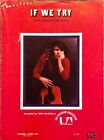 Don McClean If We Try Sheet Music 1973 Vintage