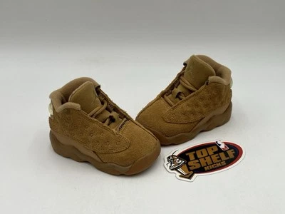 Nike Air Jordan Retro 13 Wheat 2017 TD Toddler 4C Authentic Brown Used Trainer  - Image 1 of 4