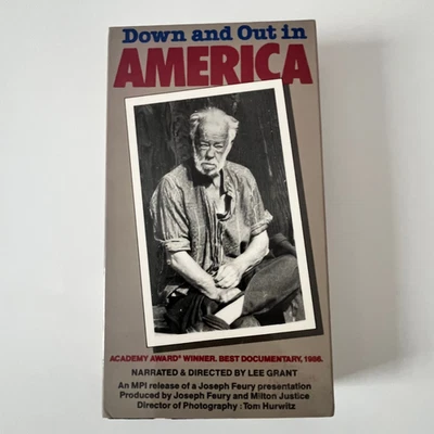 Down And Out In America VHS 1987 Rare Documentary Homeless Hobo Working Class - Image 1 of 3