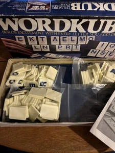 1985 Wordkub Word And Letter Tile Rummikub Game - Pressman - Picture 1 of 5