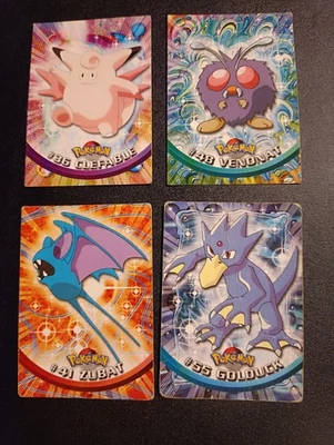 TOPPS job lot Pokemon Cards - Golduck etc Series 1 Blue Logo Trading Card (x4) - Image 1 of 4