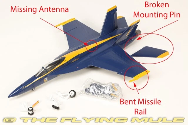 JCW-72-F18-009 JC Wings F/A-18E Blue Angels *DEFECTIVE* See Description - Image 1 of 4