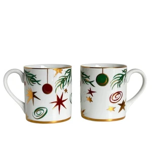 Juego de 2 tazas adornos Tiffany & Co. adornos oro blanco vacaciones de Navidad Japón - Imagen 1 de 8