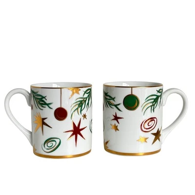 Juego de 2 tazas adornos Tiffany & Co. adornos oro blanco vacaciones de Navidad Japón Foto 1 de 4