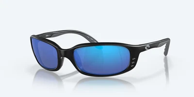 COSTA DEL MAR BRINE MATTE BLACK BLUE MIRROR 580G POLARIZED 59 mm SUNGLASSES - Image 1 of 4