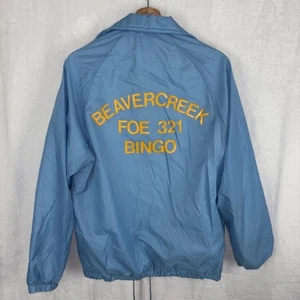 Vintage Beavercreek Bingo Satin Jacket Active Generation Blue Size Small - Picture 1 of 6