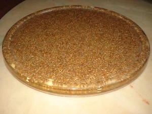 schönes Tablett Serviertablett Käseplatte Teller aus klarem Acryl-Kunststoff - Bild 1 von 6