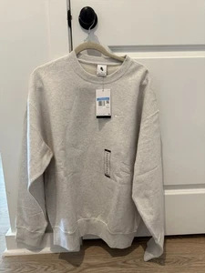 Nike Solo Swoosh Herren Fleece Crew DX1361-051 Birch Heather/White Größe Medium - Bild 1 von 3