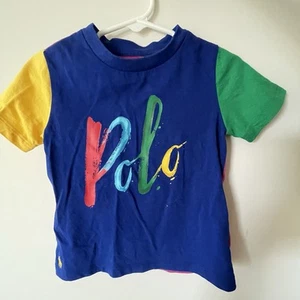 Camiseta Ralph Lauren Niño Bebé Niño Azul Color Bloque Talla 18m - Imagen 1 de 2