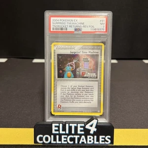 Team Rocket Returns - Surprise! Time Machine 91/109 Reverse Foil - PSA 7 - Picture 1 of 2