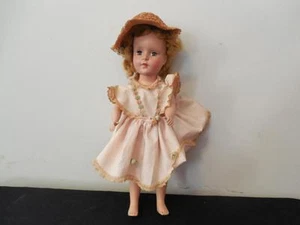 Vintage 1950s American Character Sweet Sue Doll 14" Hard Plastic Horsehair Hat - Picture 1 of 1