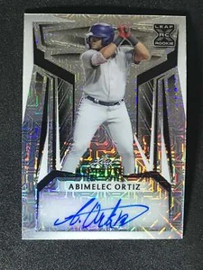 2023 Leaf Metal Baseball Auto Silver Mojo Abimelec Ortiz XRC 3/7 - Picture 1 of 2