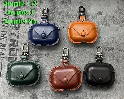 Unique Design Leather Case For Airpods Pro 2nd Generation Protective Shockproof - Image 1 of 4