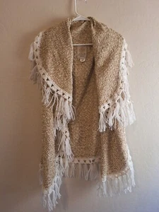 WOMENS JULIETTE JAKE , TAN, & BEIGE "THE TALLULAH" VEST - ONE SIZE - Picture 1 of 6