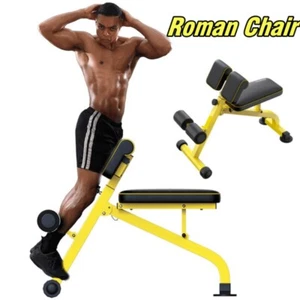 Roman Chair Adjustable Ab Sit Up Bench Weight Bench Full Body Strength Training - Picture 1 of 13