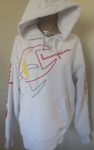 Sudadera con Capucha Vintage Champion Grande Rara Bordada Hechizo Tejido Inverso - Imagen 1 de 11