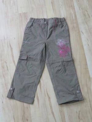 New Girls Koala Kids Khaki Roll Up Cropped Pants Pink Embroidered 36 Months 3T - Image 1 of 4