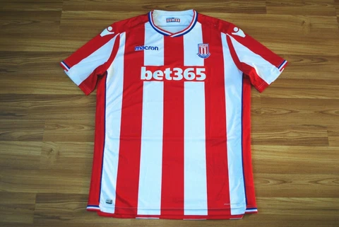 SIZE 4XL STOKE CITY 2017-2018 FOOTBALL SHIRT JERSEY HOME MACRON ORIGINAL RARE Cover