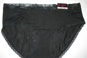 NO BOUNDARIES - NEU - JR LARGE (11-13) - SCHWARZ - NYLON STRETCH HIPSTER PANTY - Bild 1 von 3
