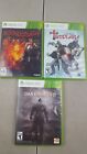 3 Xbox 360 Games the First Templar Bound by Flame and Dark Souls 2