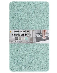 0.6" Thick No Suction Cups Non Slip Shower Mat, 16"x27.5", Two Colors Design ... - Picture 1 of 8