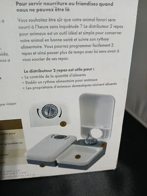 Eatwell NIB PetSafe Automatic 2 Meal Pet Feeder Up To 1.5 Cups Each Bowl New  - Image 1 of 4