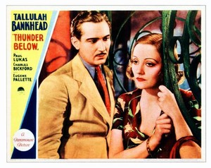 Thunder Below Lobby Card Paul Lukas Tallulah Bankhead Old Movie Photo